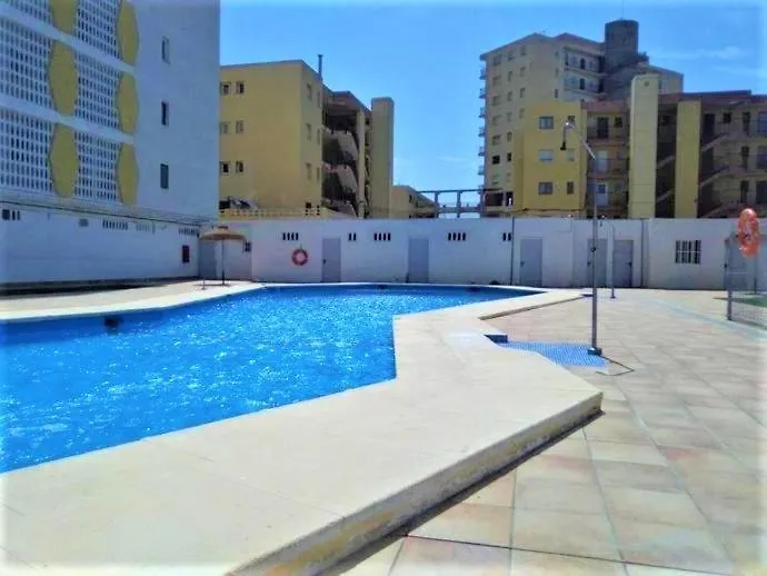 Apartamento Roquetas De Mar: Seafront Terrace with Pool & Parking